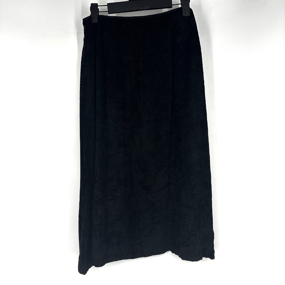 Rag & Bone Jaci Corduroy Midi Skirt Black Size 6 - Picture 5 of 10